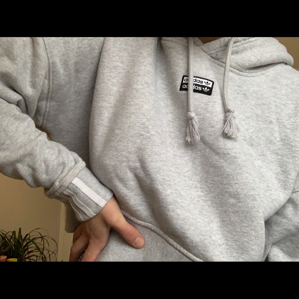 ADIDAS CROPPED HOODIE